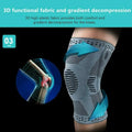 Black Knee Compression Sleeve for Sports Support, Size XL