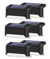 Multicoloured warm Solar LED Deck Lights - Black, 12-Pack, Waterproof Outdoor Lighting for Garden, Patio, Pathway, and Stairs