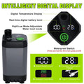 Portable Black Camping Shower with 6000mAh Rechargeable Battery and LED Display
