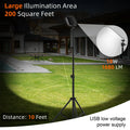 1.8m Telescopic Black Tripod LED Work Light for Camping and Outdoor Use