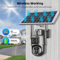 Dual Lens 8MP Full HD Solar Security Camera with 360° View and Night Vision