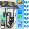 Dual Lens 8MP Full HD Solar Security Camera with 360° View and Night Vision