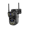 4K 8MP Wireless IP Camera in Black with Outdoor PTZ and Night Vision