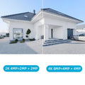 4K 8MP Wireless IP Camera in Black with Outdoor PTZ and Night Vision