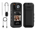 2.7K HD Mini Action Camera, Portable Thumb Camera with 180° Rotating Lens, Black