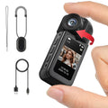 2.7K HD Mini Action Camera with 180° Rotating Lens, Portable and Compact for Outdoor Sports