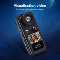 2.7K HD Mini Action Camera with 180° Rotating Lens, Portable and Compact for Outdoor Sports