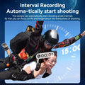 2.7K HD Mini Action Camera with 180° Rotating Lens, Portable and Compact for Outdoor Sports