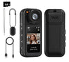 2.7K HD Mini Action Camera with 180° Rotating Lens, Portable Design, 64GB TF Card Included