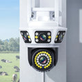Outdoor 1080P HD WiFi Wireless PTZ IP Security Camera in Black with Auto Tracking