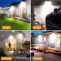 238LED Solar Powered Motion Sensor Outdoor Security Flood Light - Black