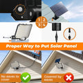 238LED Solar Powered Motion Sensor Outdoor Security Flood Light - Black
