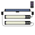 Solar Powered LED Motion Sensor Wall Light, Black, 2000LM, IP65, 3 Modes