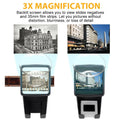 Photography Slide Viewer with 3X Magnification, Black, Desktop Design