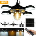 Solar Pendant Light 192LED Waterproof Motion Sensor Indoor Outdoor Black