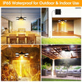 Solar Pendant Light 192LED Waterproof Motion Sensor Indoor Outdoor Black
