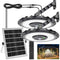 3000LM Black Solar Sensor LED Lights with Dual Head for Outdoor Use