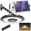 3000LM Black Solar Sensor LED Light with Dual Head for Outdoor Use