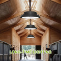 Solar Power Outdoor UFO LED High Bay Light 100W Black for Shed Garage Shop