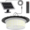 3000LM Black Solar Shed Light with 244 LEDs, Remote Control, 5 Modes, IP65 Waterproof
