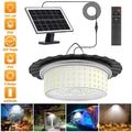 3000LM Black Solar Shed Light with 244 LEDs, Remote Control, 5 Modes, IP65 Waterproof