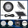 3000LM Black Solar Shed Light with 244 LEDs, Remote Control, 5 Modes, IP65 Waterproof