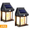 4 Pack Black Solar Wall Light with Motion Sensor and 3 Lighting Modes - 2x