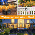 4 Pack Black Solar Wall Light with Motion Sensor and 3 Lighting Modes - 2x