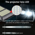 Solar Street LED Light with Radar Sensor, Black, 320W, Outdoor Flood Wall Lamp