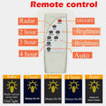 Solar Street LED Light with Radar Sensor, Black, 480W, Remote Control, Outdoor Flood Wall Lamp
