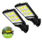 8-Pack 9000W Black Solar Security Lights with PIR Motion Sensor for Outdoor Use - Pack of 2