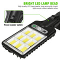 8-Pack 9000W Black Solar Security Lights with PIR Motion Sensor for Outdoor Use - Pack of 4