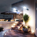 8-Pack 9000W Black Solar Security Lights with PIR Motion Sensor for Outdoor Use - Pack of 4