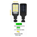 8-Pack 9000W Black Solar Security Lights with PIR Motion Sensor for Outdoor Use - Pack of 4