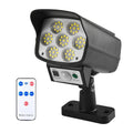 LED Solar Motion Sensor Light Black Outdoor Security Flood Lamp 63 LED 1200mAh