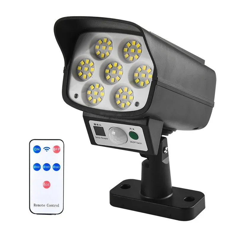 LED Motion Solar Sensor Light 63 LED Black Outdoor Security Flood Lamp 2-Pack
