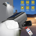 LED Motion Solar Sensor Light 63 LED Black Outdoor Security Flood Lamp 2-Pack