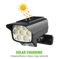 LED Motion Solar Sensor Light 63 LED Black Outdoor Security Flood Lamp 2-Pack