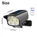 LED Motion Solar Sensor Light 63 LED Black Outdoor Security Flood Lamp 2-Pack