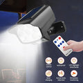 LED Motion Solar Sensor Light 63 LED Black Outdoor Security Flood Lamp 2-Pack