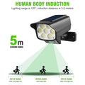 LED Motion Solar Sensor Light 63 LED Black Outdoor Security Flood Lamp 2-Pack