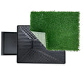 Portable Indoor Dog Potty Training Grass Mat in Black, 1060x410x70mm