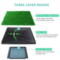 Portable Indoor Dog Potty Training Grass Mat in Black, 1060x410x70mm