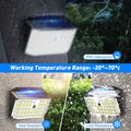 6 Pack Black Solar Motion Sensor Lights Outdoor Security Lamp 2000LM IP65