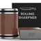 Premium Rolling Knife Sharpener in Black, Manual, Stainless Steel, 14x12x6cm