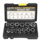 15-Piece Black Impact Damaged Bolt Nut Screw Remover Tool Kit