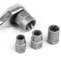 15-Piece Black Impact Damaged Bolt Nut Screw Remover Tool Kit
