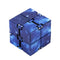 Infinity Cube Fidget Toy in Blue Starry Sky for Stress Relief and Sensory Play