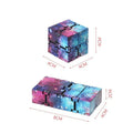 Infinity Cube Fidget Toy in Blue Starry Sky for Stress Relief and Sensory Play