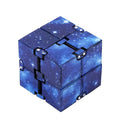 Infinity Cube Fidget Toy in Purple Starry Sky for Stress Relief and Sensory Play
